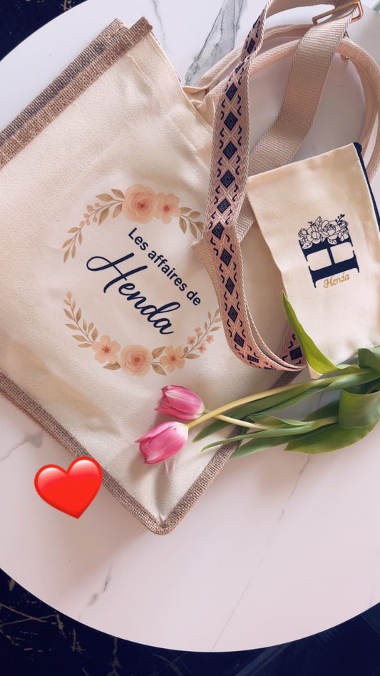 Sac en jute personnalisée