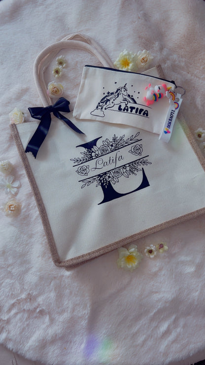 Sac en jute personnalisée
