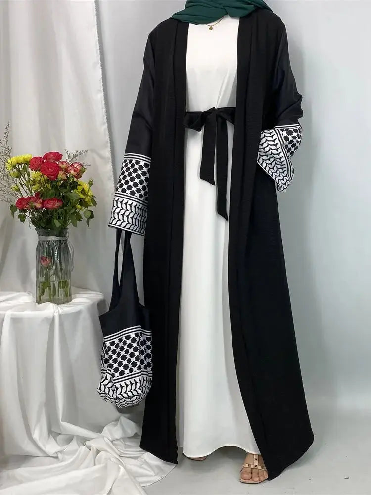 Abaya Palestine Avec son sac