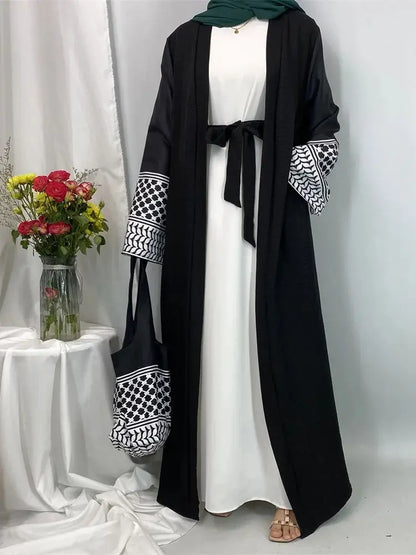 Abaya Palestine Avec son sac