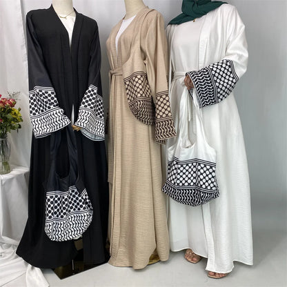 Abaya Palestine Avec son sac