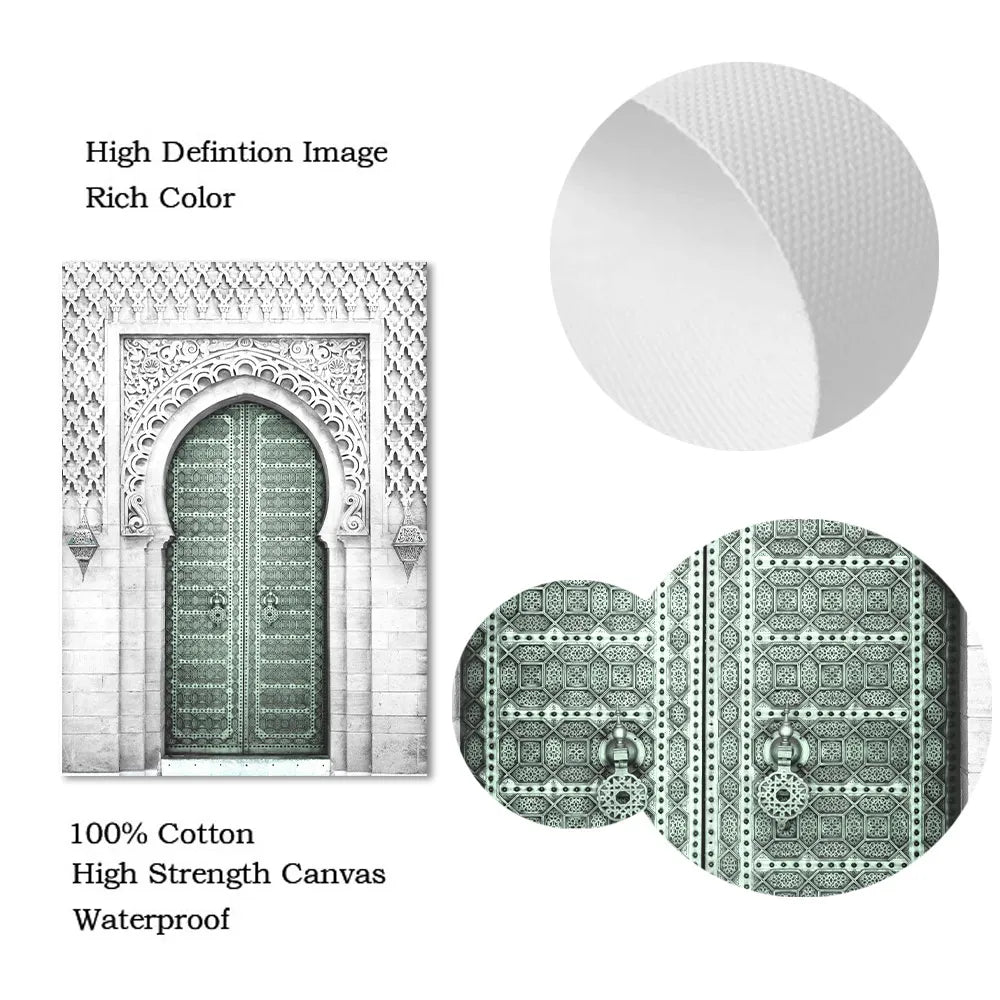 tableau islam ayat kursi vert