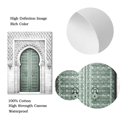 tableau islam ayat kursi vert