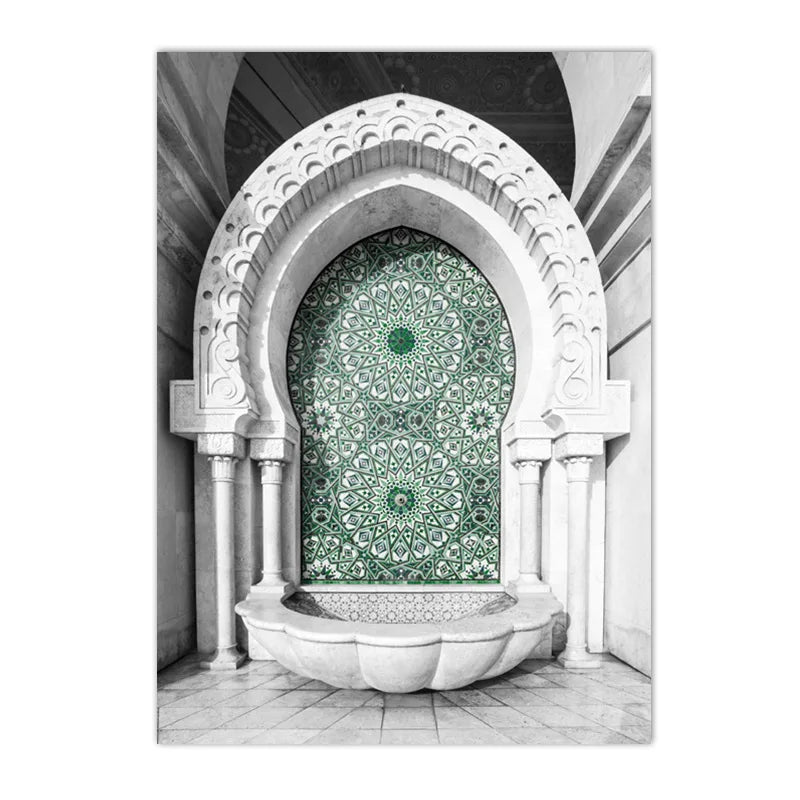 tableau islam ayat kursi vert