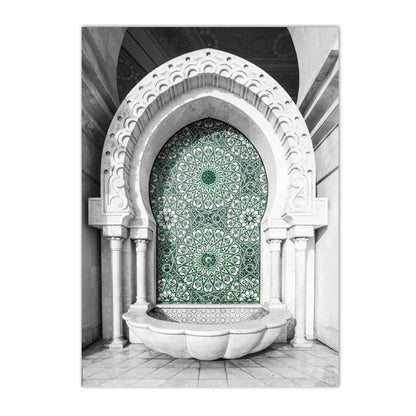 tableau islam ayat kursi vert