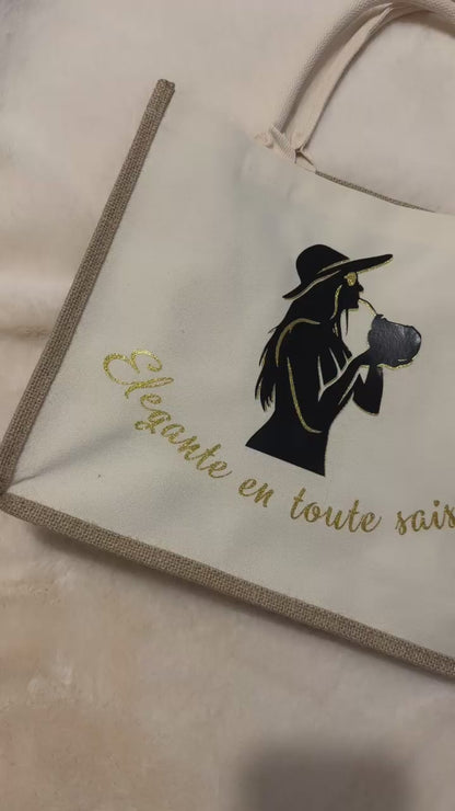 Sac en jute personnalisée