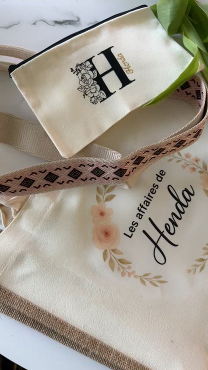 Sac en jute personnalisée